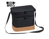 RPET cooler bag with extra compartment and cork bottom