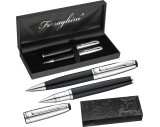 Ferraghini writing set with a ball pen and a rollerball pen